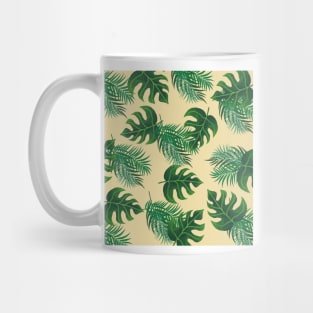 Tropical Palm Leaf Pattern Mug